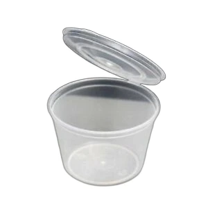 2OZ CLEAR HINGED SAUCE CUPS