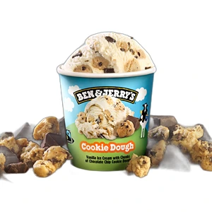 BEN AND JERRY'S COOKIE DOUGH ICE CREAM 8X465ml