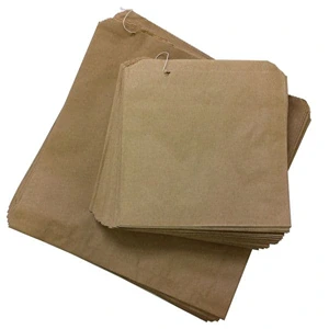 BROWN KRAFT TAKE AWAY BAGS 7"X7"