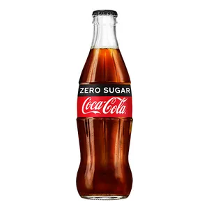 GLASS COKE ZERO BOTTLES