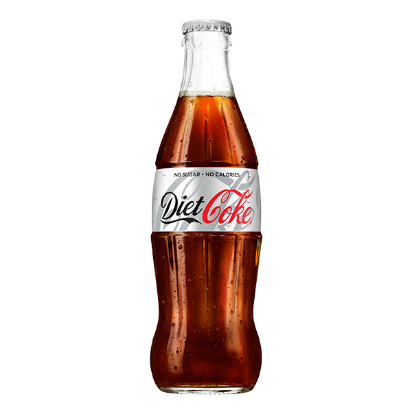 GLASS DIET COKE BOTTLES