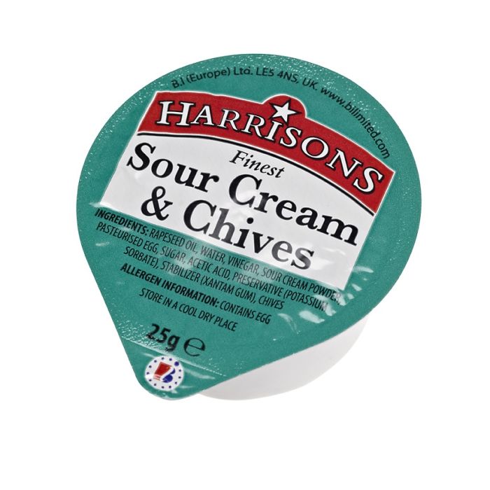 HARRISON SOUR CREAM & CHIVES DIPS 100 X 25G