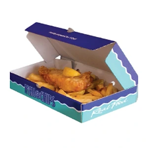 11" LARGE FISH AND CHIPS BOX APPROX 100