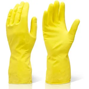 YELLOW WASHING UP GLOVES