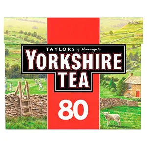 YORKSHIRE TEA BAGS-80'S