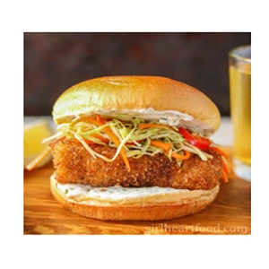 BREADED COD FISH BURGER