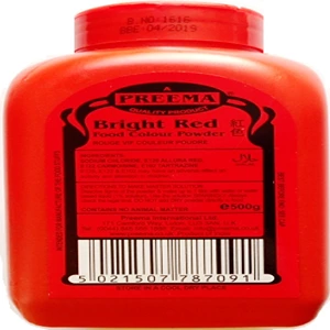 PREEMA BRIGHT RED FOOD COLOURING