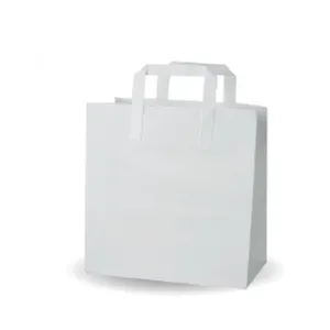 SOS MEDIUM WHITE PAPER CARRIER BAGS